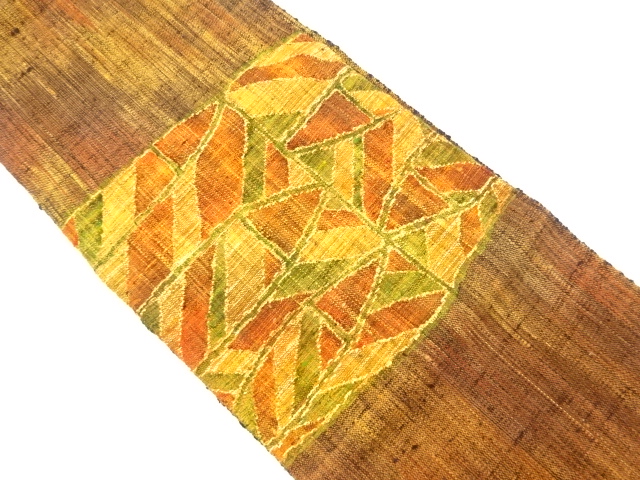 JAPANESE NAGOYA OBI / TSUMUGI / WOVEN ABSTRACT